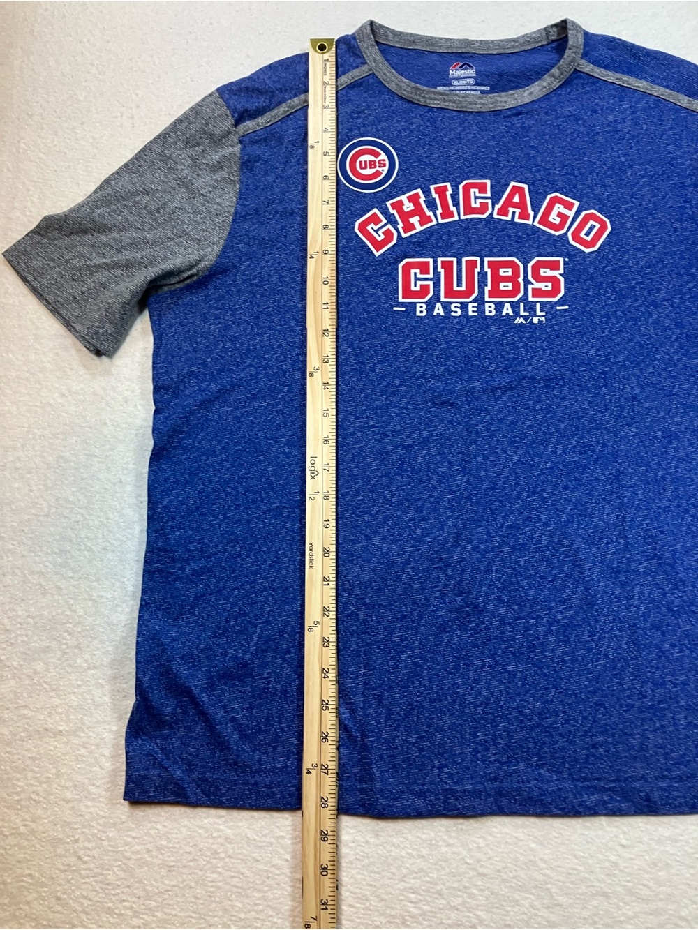 Majestic Chicago Cubs Short Sleeve Tee - Blue & Gray - Picture 5 of 6